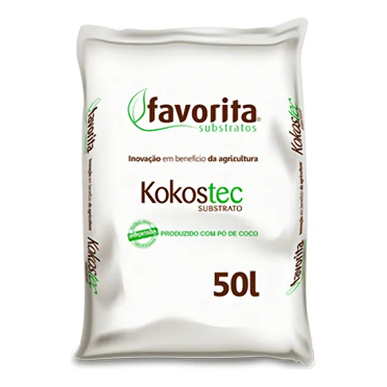 Substrato pó de coco Kokostec para diferentes culturas 50l Loja
