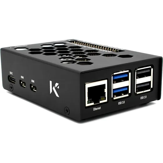 Caja Kksb Raspberry Pi 5 Aluminio Arenado Espacio Para Pi 5