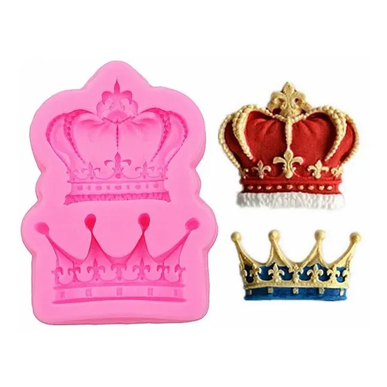 Molde Corona Rey Y Reina Silicona Fondant Repostería