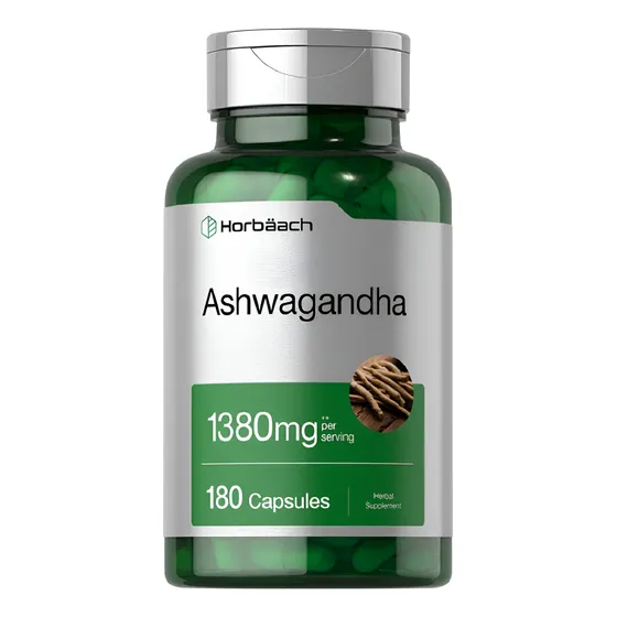 Suplemento Ashwagandha 1380 Mg 180 Capsulas Horbaach