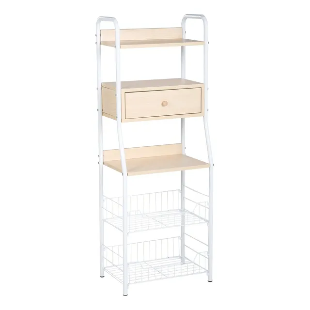 Mueble Gabinete Rack Organizador Multiusos Cocina Despensa Color Café Claro