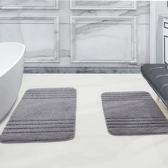 Alfombra Baño Poliester Muy Suave Antideslizante Tapete Agua