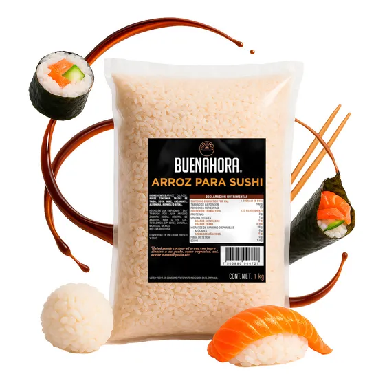 Arroz Para Sushi Calrose Buenahora 1kg  Importado Ideal Para Restaurantes Y Recetas Japonesas Como Maki Nigiri Temaki Gohan Y Sushi Casero De Calidad Profesional  Rice For Sushi Calrose Imported