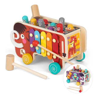 3 En 1 Juguete Educativo E Interactivo De Madera Para Niños 3 En 1 Juguete Educativo E Interactivo De Madera Para Niños