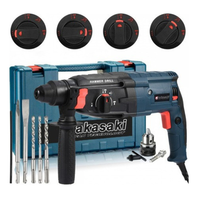 Martelete Rotativo Rompedor 5kg 960w Furadeira De Impacto Cor Azul Frequência 50/60hz Martelete Rotativo Rompedor 5kg 960w Furadeira De Impacto Cor Azul Frequência 50/60hz