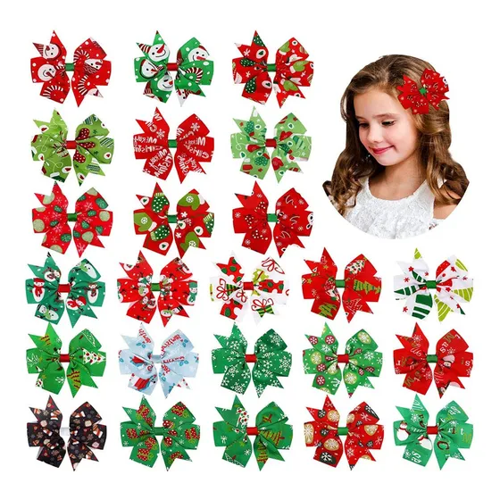 Mayor Y Detal Lazos Navidad 2 Piezas Santa Merry Floral Moda