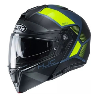 Casco Modular Hjc I90 Hollen Mc4hsf Gris/amarillo Casco Modular Hjc I90 Hollen Mc4hsf Gris/amarillo