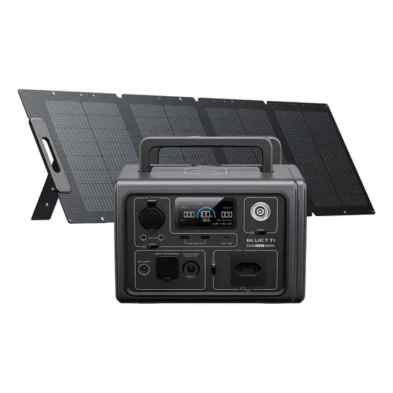 Kit Energia Solar Portatil Bluetti Eb3a 600w Placa 120w Cor Preto Voltagem De Circuito Aberto 26.1v Voltagem Máxima Do Sistema 19.6v