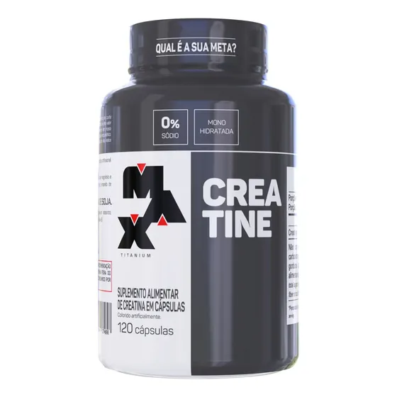Suplemento Em Cápsulas Max Titanium Creatina Pote 120 Caps
