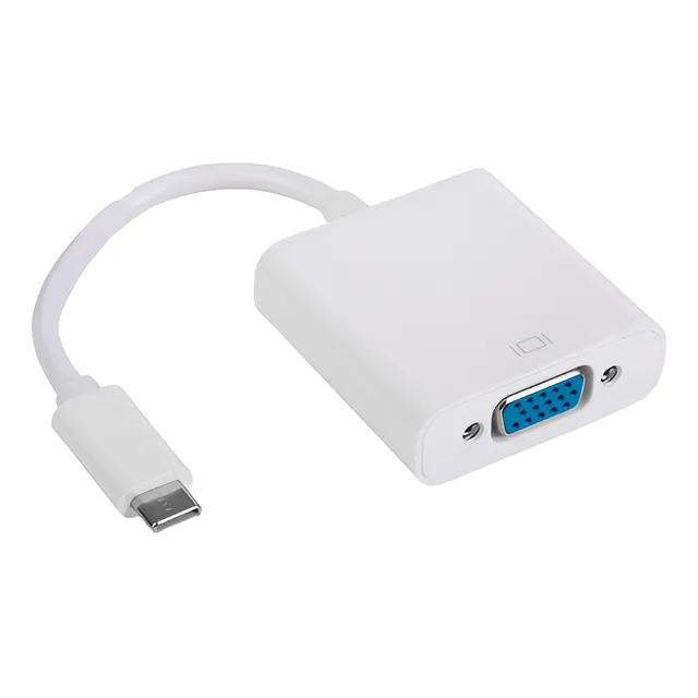 Adaptador Conversor Usb Tipo C Macho A Vga Hembra