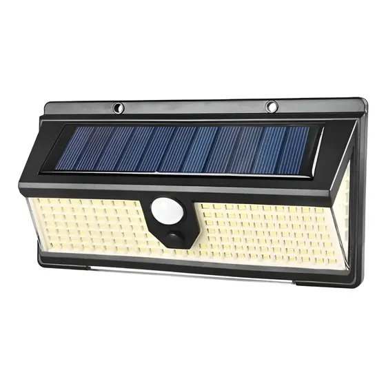 Lámpara Solar LED 100 Luces con Sensor Movimiento Exterior Resistente | Cuotas sin interés