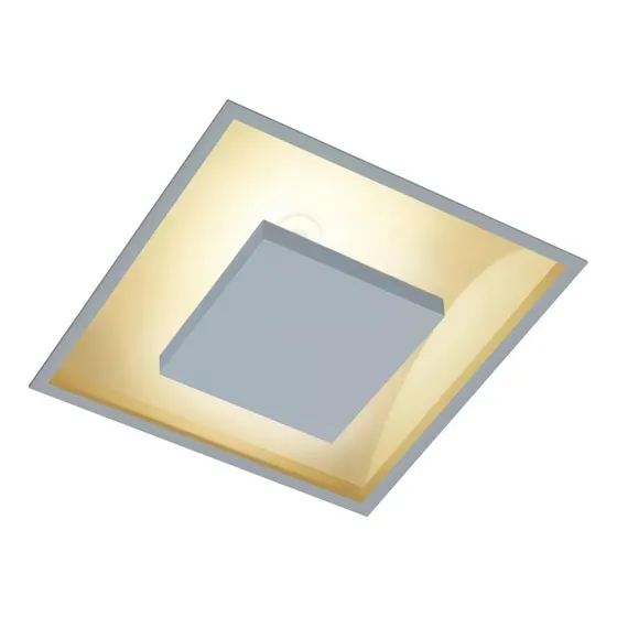 Luminária Plafon Embutir Rebatedor Eclipse 45x45 P/ 4 E27