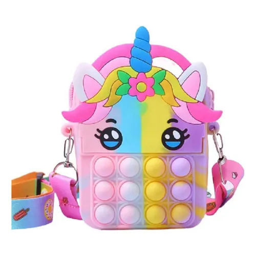 Bolsinha Infantil Pop It Unicórnio Bolsa Infantil