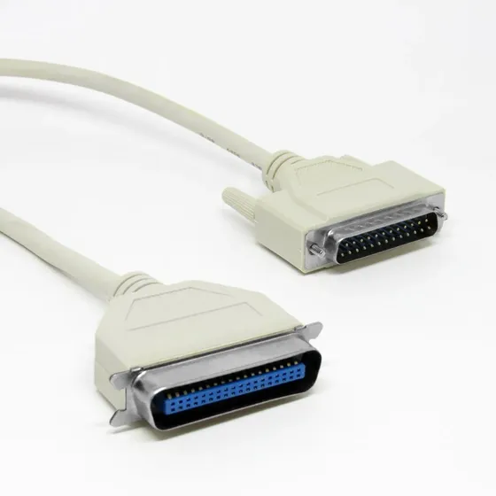 Cabo Impressora Paralela Db25 X 36 Centronics Lpt 1,80 Mts Cor Bege