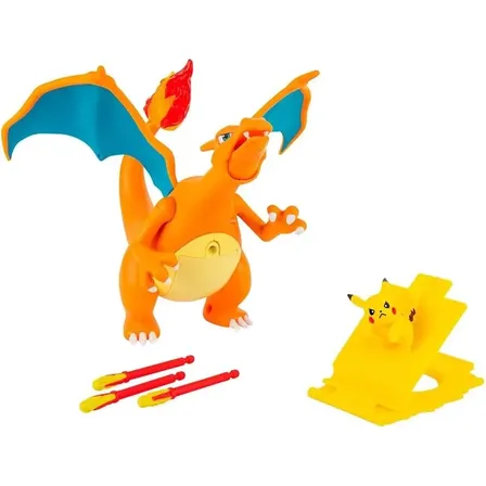 Pokemon Figura De Luxo Chama E Voo Do Charizard - Sunny