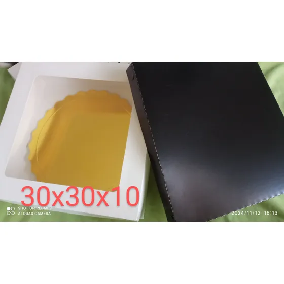 Cajas Para Postres 30x30x10