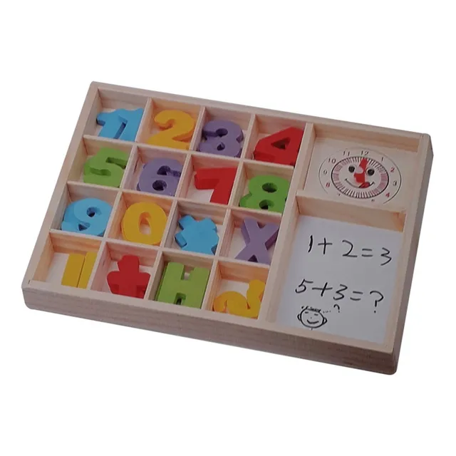Box Didáctico De Madera Números Operaciones Matemáticas