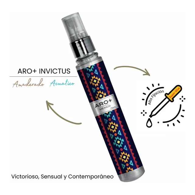 Perfume Caballero 75ml Aro+ Invictus Esencia Alta Fijación