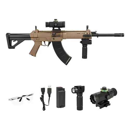 Arma De Gel - Smg Kriss Vector Elétrica Com 5.000 Bolinhas Preto