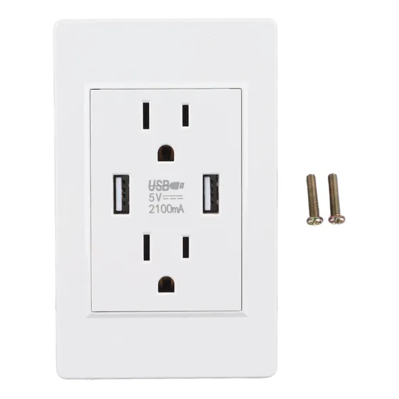 Contacto Toma De Pared Del Cargador 2 Puertos Usb 5v 2100ma