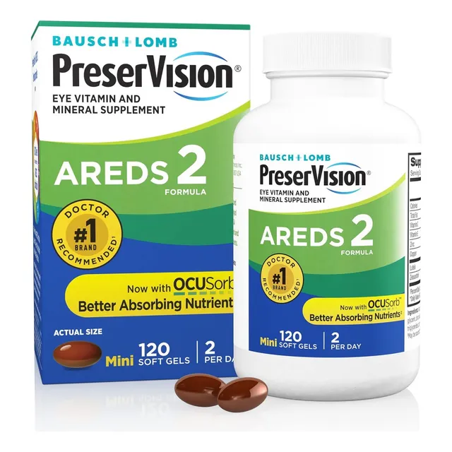 Preservision Areds2 Eye Bausch & Lomb 120 Cápsulas Natural