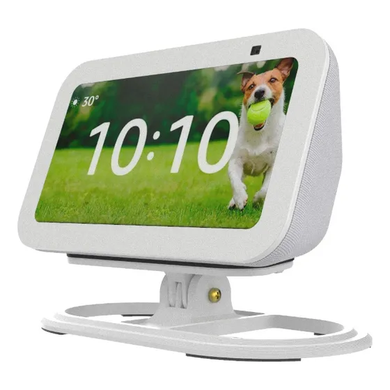 Suporte Bra Ajustável Compatível Com Alexa Echo Show 5 3gen Cor Branco