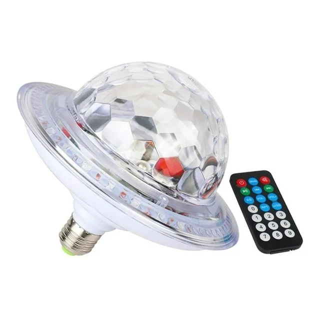 Bombillo Parlante Platillo Bluetooth + Control Remoto Luces
