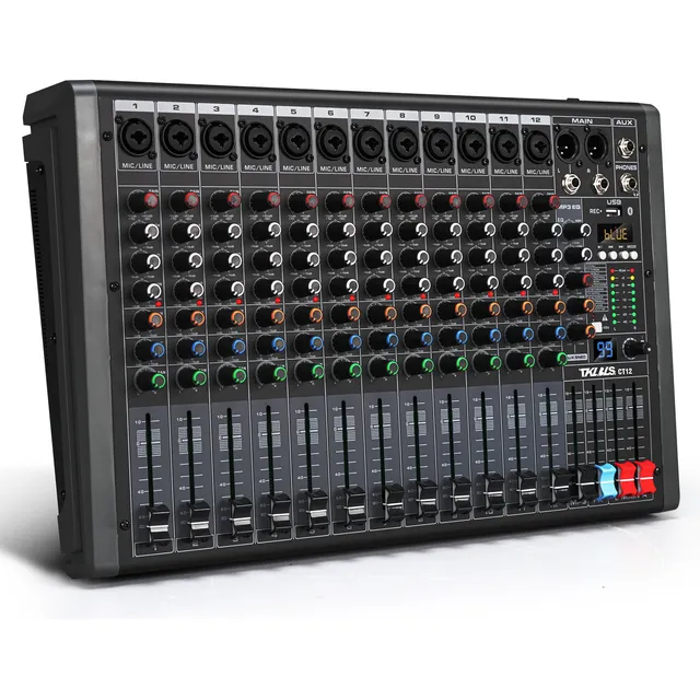 Mezcladora Mixer 99dsp Tklbls Ct12 12 Canales Bluetooth Usb