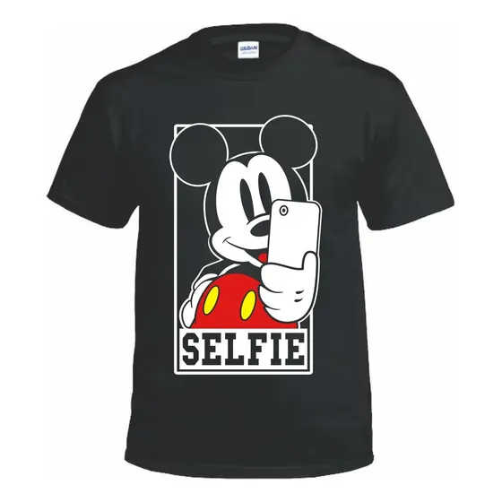 Remeras - Unisex - Algodón 100% Mickey Minnie Selfie