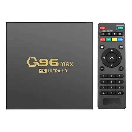 Tv Box Android Q96 Max 4k Set Top Streaming Wifi Negro Estándar