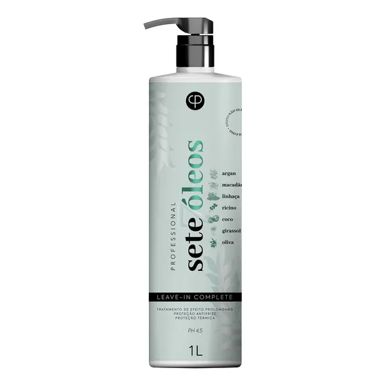 Leave-in Physis Professional Sete Óleos nutrição de 1L 1kg