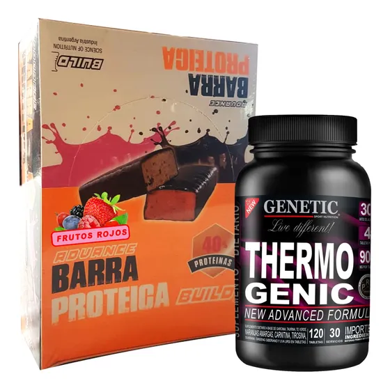 N1 Barras 40% Proteicas 50g Quema Grasas Thermogenic Genetic