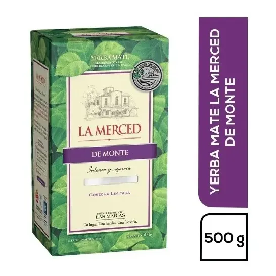 Yerba Mate De Monte La Merced 500g C\u002F Palo Original Sin Tacc | Cuotas sin interés