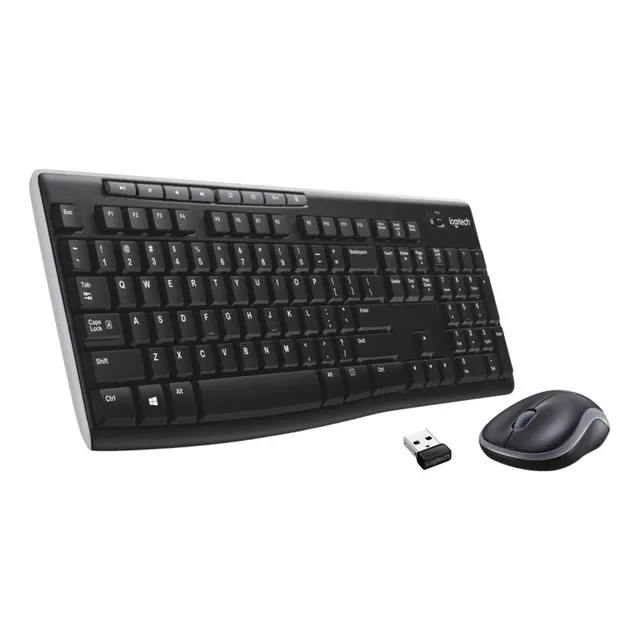 Kit Teclado Y Mouse Inalambrico Logitech MK270 Color Negro