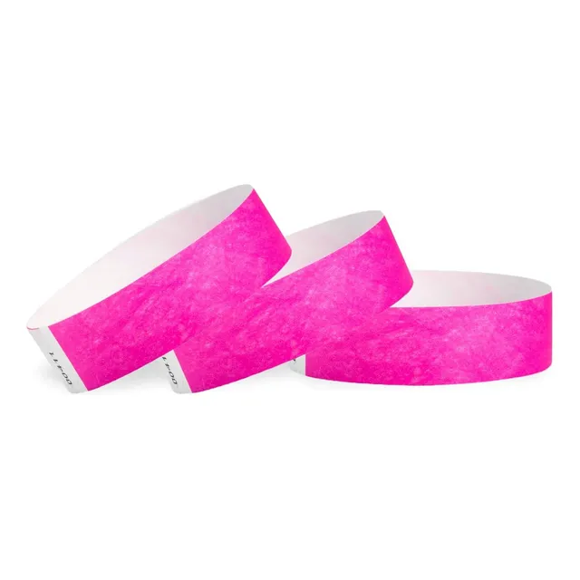 Pulsera Identificacion Papel Seguridad Personalizadas Fiesta