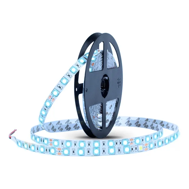 Tira Led 5050 Rollo 5 Metros Blanco Frio 12v Interior