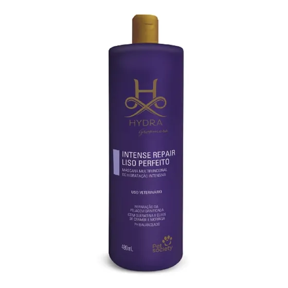 Pet Society Máscara Hydra Intense Repair Liso Perfeito 480ml Fragrância Sem fragrância