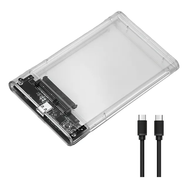 Transparent 2.5-inch  Usb C Hard Drive Enclosure Sata/ssd