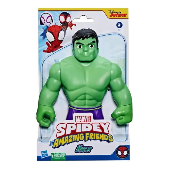 Muñeco Marvel Hulk Verde Gigante Spidey 22cm P/ Niños +3