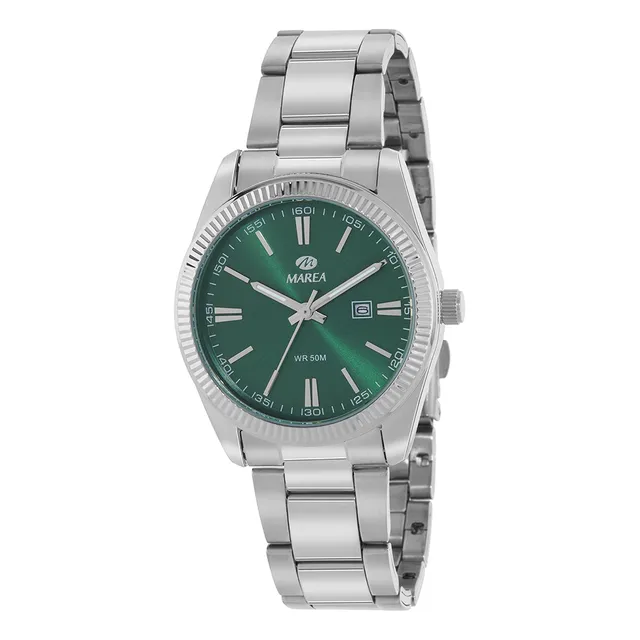 Marea B4137704 Correa Plateado Bisel Plateado Fondo Verde