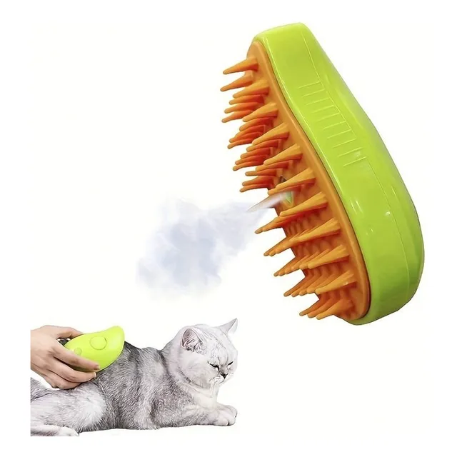 Peine Cepillo De Vapor Amarillo 1 Count Gato/perro