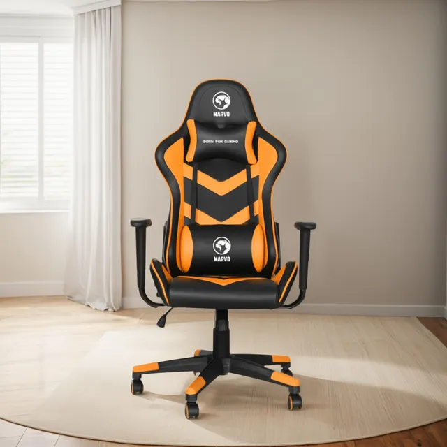 Silla Sillon Gamer Gaming Marvo Scorpion Ch-106 Naranja