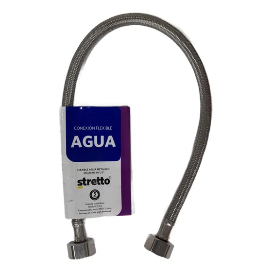 Flexible Agua  Stretto 1/2   Hi X  Hi 50 Cm