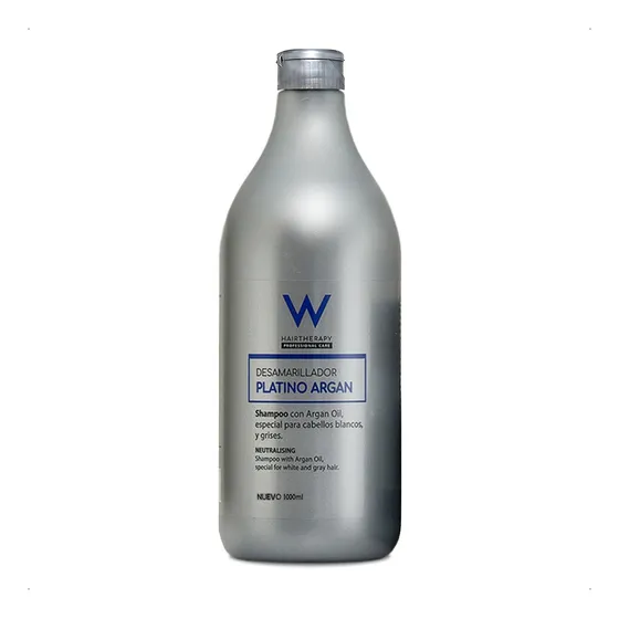 Hair Therapy Platino Argán Shampoo Desamarillador 1000ml