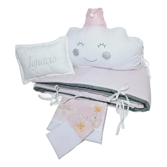 Set Cuna Funcional Sabanas Cabecer Nube  Chichonera Y Almoha