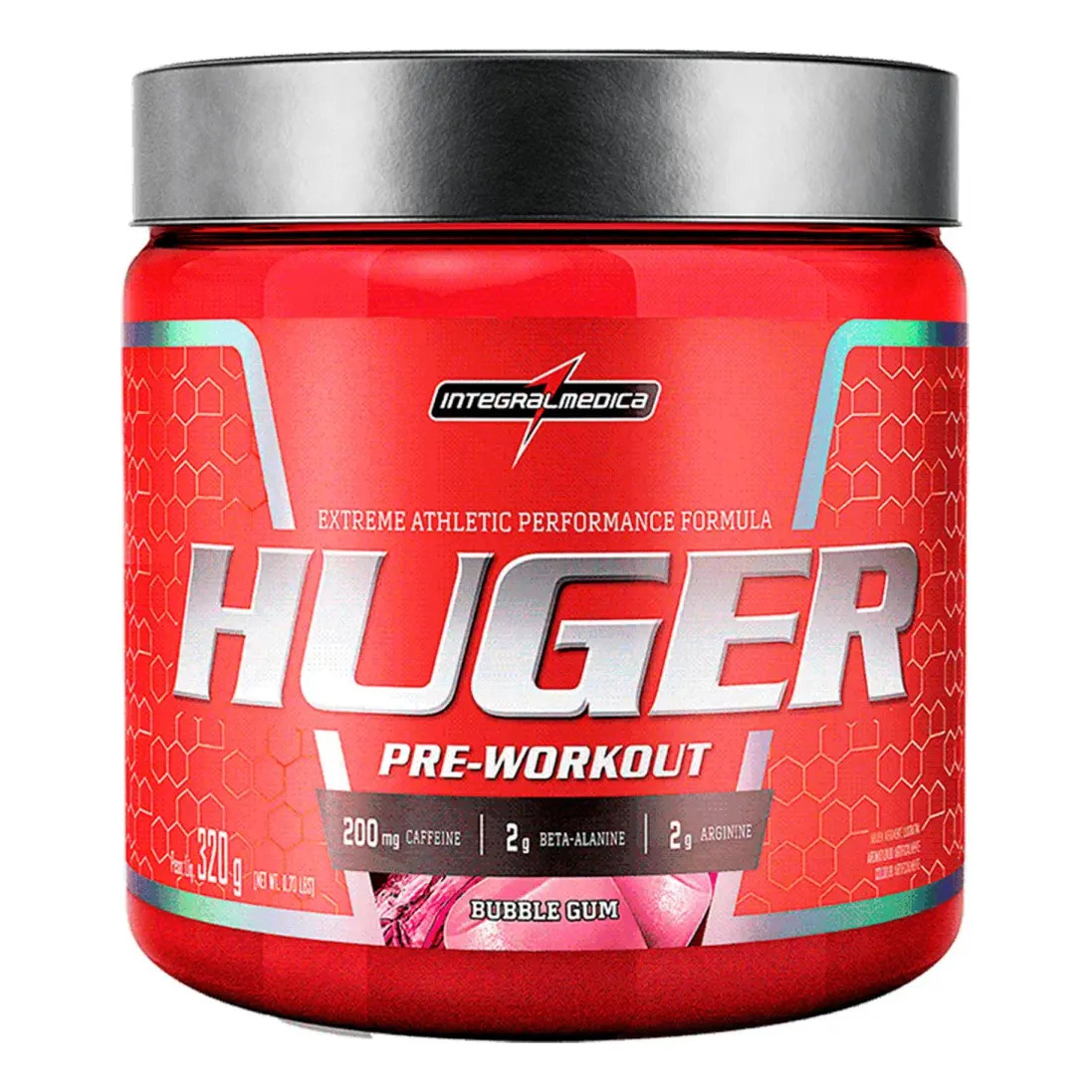 Pré Treino Huger Bubble Gum Pote Com 320g Integralmédica