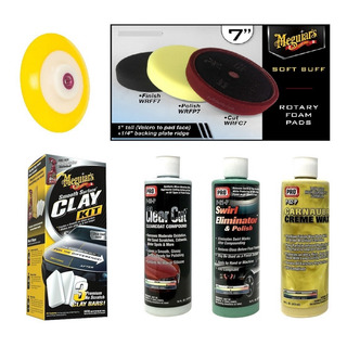 Kit Esponjas, Pulimento, Abrillantador, Cera, Descontaminado Kit Esponjas, Pulimento, Abrillantador, Cera, Descontaminado