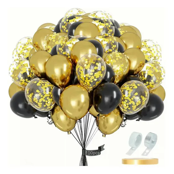 100 Globos Decoracion Fiesta Látex Globos Mate Pastel Kit