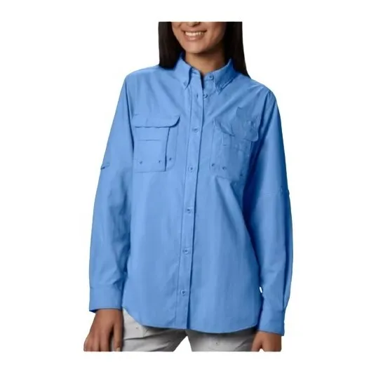 Camisa Dama Columbia Manga Larga Tela Oxford