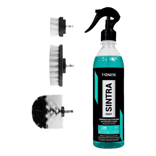 Kit Limpia Tapizado Cepillos Taladro+ Apc Sintra Vonixx 500m